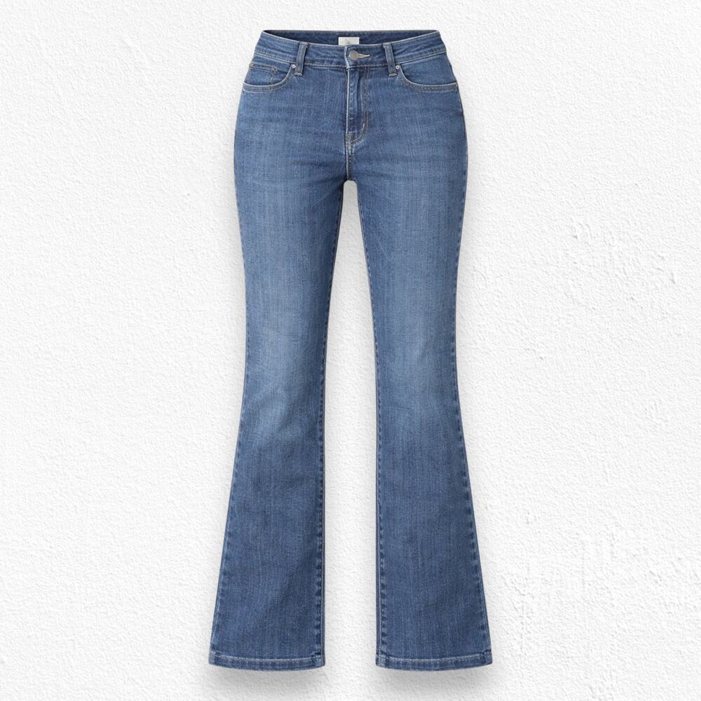 Y2K FDJ French Dressing Dark Wash Sheryl High Rise Slim Bootcut Jeans Size 10